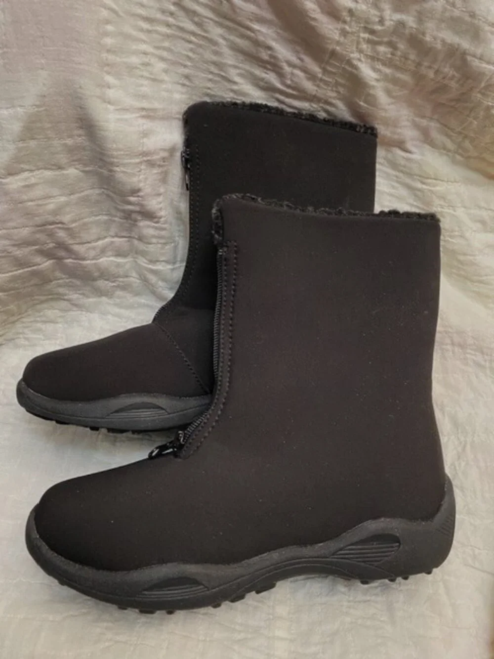 Black Winter Boots- Size 7- New